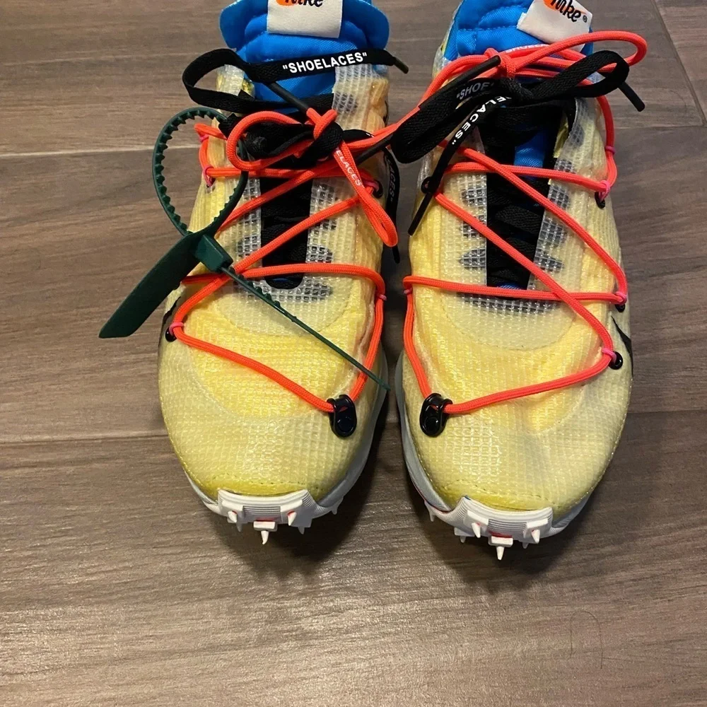 NOT FOR SALE! Nike X Off White Yellow and Red Athletic Sneakers
